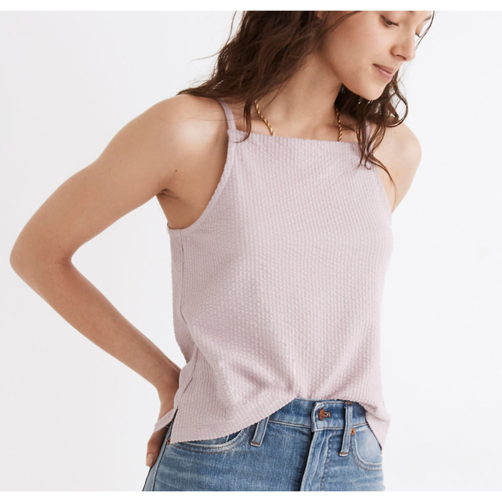 Madewell Seersucker Apron Tank Top